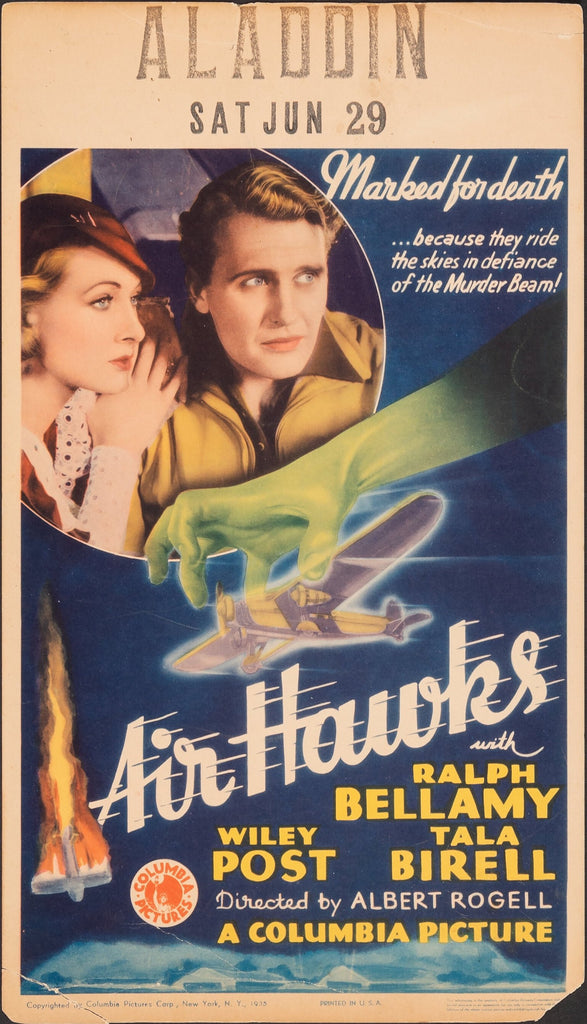 Air Hawks (1935) Original Vintage Movie Poster by Vintoz.com