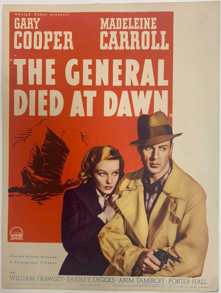 General Died at Dawn (1936) Original Vintage Movie Poster by Vintoz.com