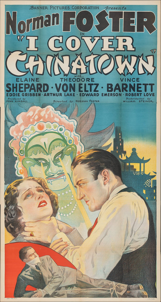 I Cover Chinatown (1936) Original Vintage Movie Poster by Vintoz.com