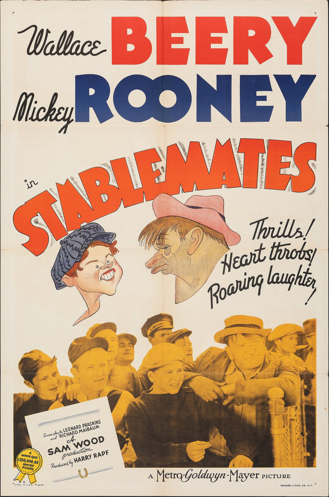 Stablemates (1938) Original Vintage Movie Poster by Vintoz.com