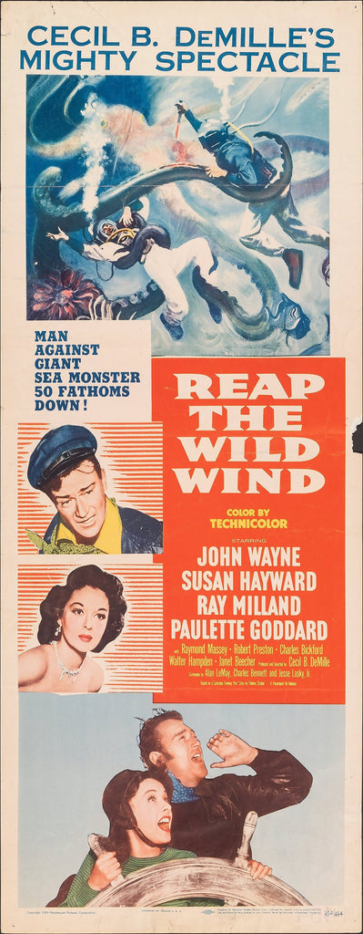 Reap the Wild Wind (1942) Original Vintage Movie Poster by Vintoz.com
