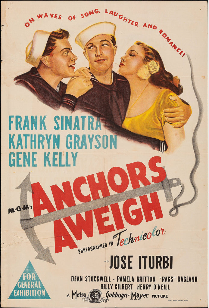 Anchors Aweigh (1945) Original Vintage Movie Poster by Vintoz.com