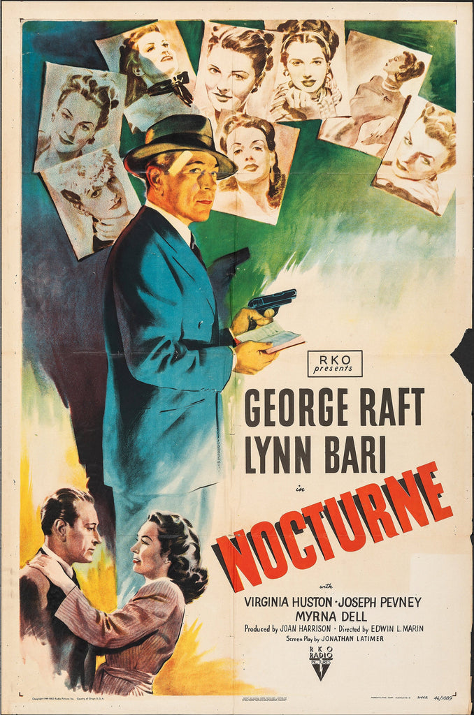 Nocturne (1946) Original Vintage Movie Poster by Vintoz.com