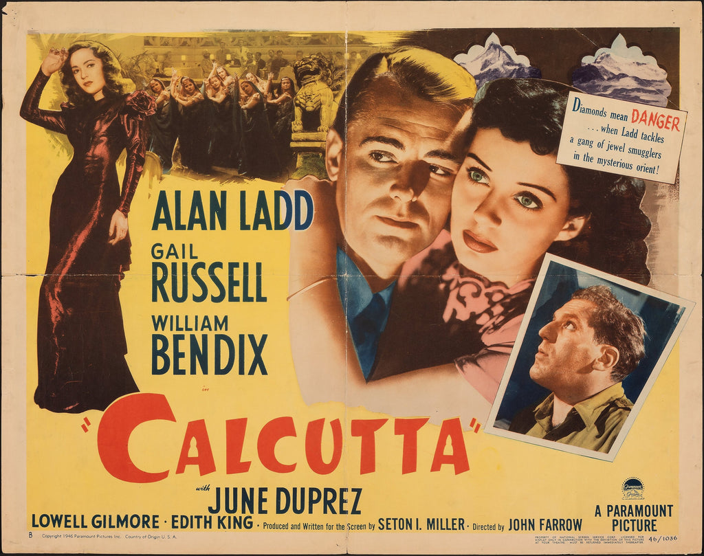 Calcutta (1946) Original Vintage Movie Poster by Vintoz.com