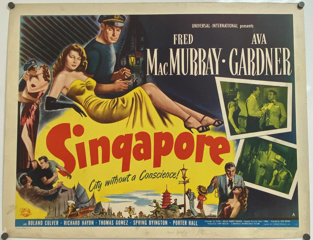 Singapore (1947) Original Vintage Movie Poster by Vintoz.com