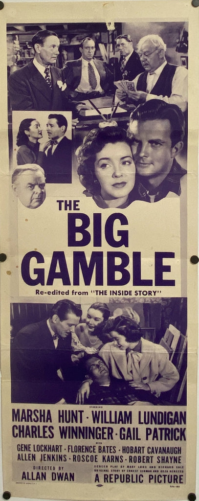 Big Gamble (1948) Original Vintage Movie Poster by Vintoz.com