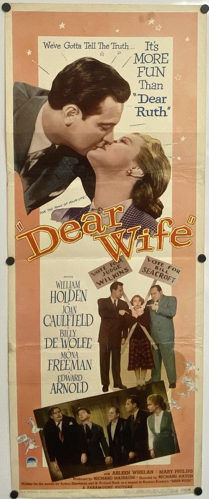 Dear Wife (1949) Original Vintage Movie Poster by Vintoz.com