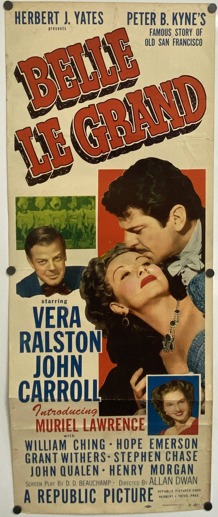 Belle Le Grand (1951) Original Vintage Movie Poster by Vintoz.com