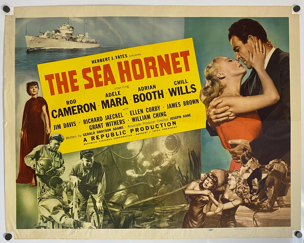 Sea Hornet (1951) Original Vintage Movie Poster by Vintoz.com