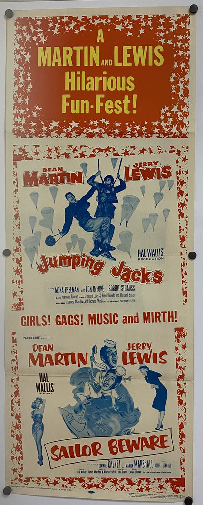 Jumping Jacks/Sailor Beware (1952) Original Vintage Movie Poster by Vintoz.com