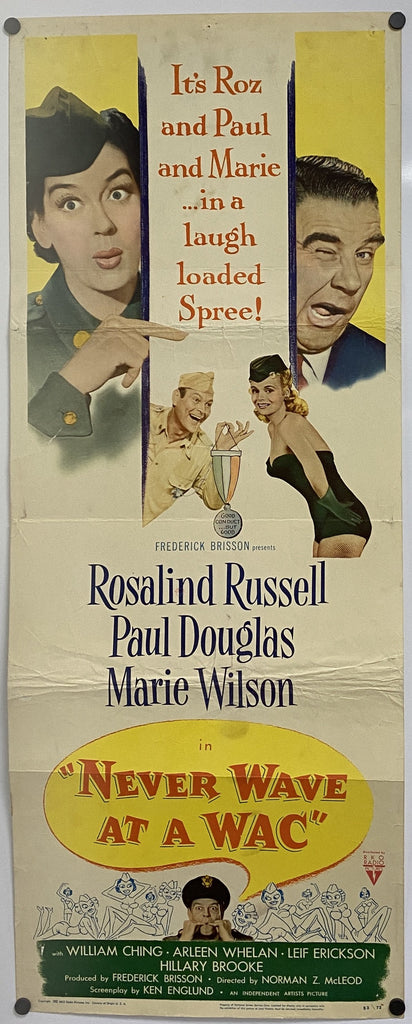 Never Wave at a WAC (1953) Original Vintage Movie Poster by Vintoz.com