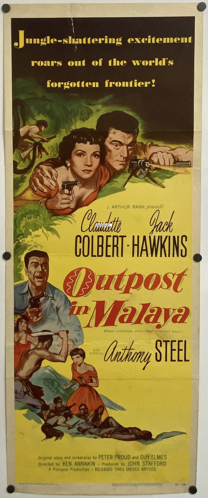 Outpost in Malaya (1952) Original Vintage Movie Poster by Vintoz.com