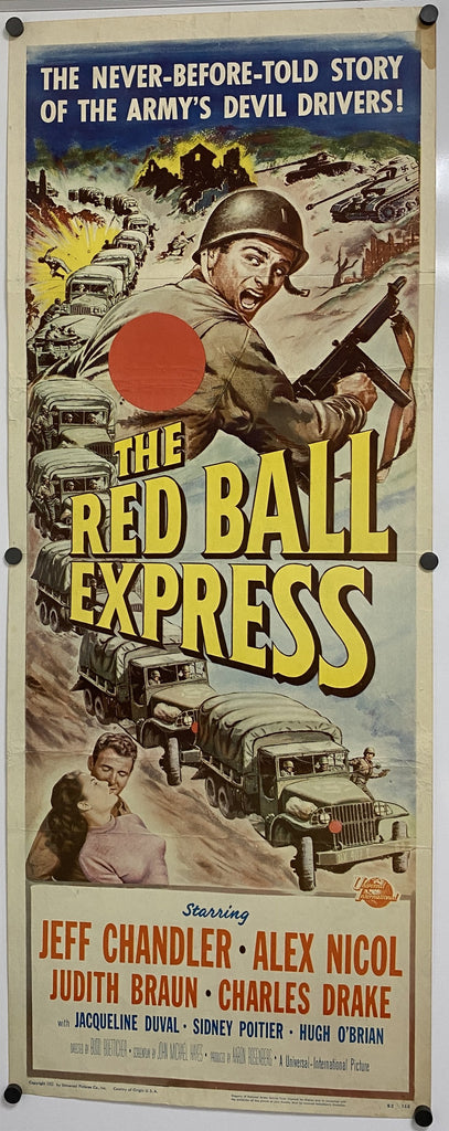 Red Ball Express (1952) Original Vintage Movie Poster by Vintoz.com
