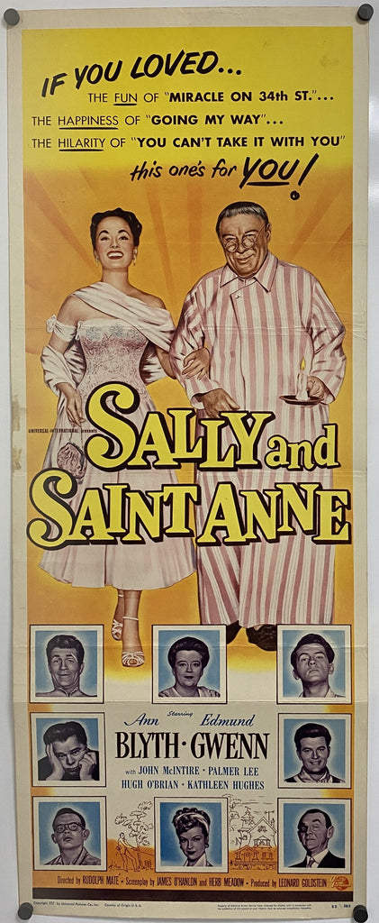 Sally and Saint-Anne (1952) Original Vintage Movie Poster by Vintoz.com