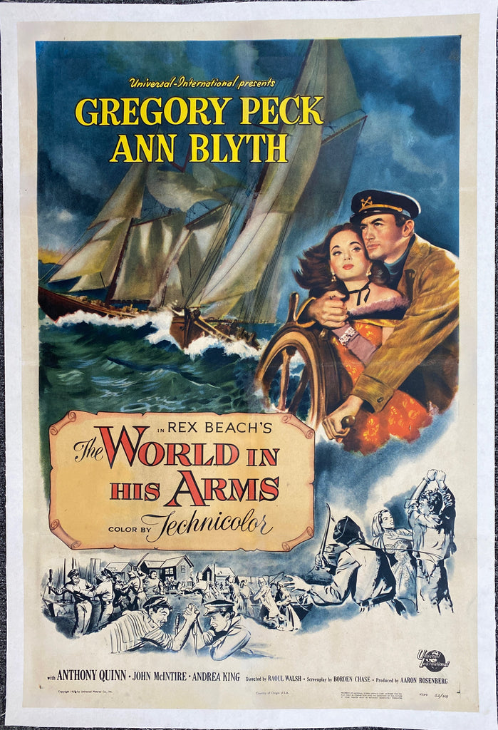 World in His Arms (1952) Original Vintage Movie Poster by Vintoz.com