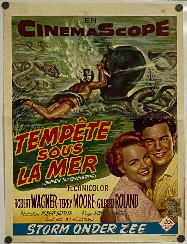 Beneath the 12-Mile Reef (1953) Original Vintage Movie Poster by Vintoz.com