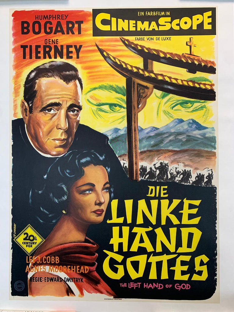 Left Hand of God (1955) Original Vintage Movie Poster by Vintoz.com