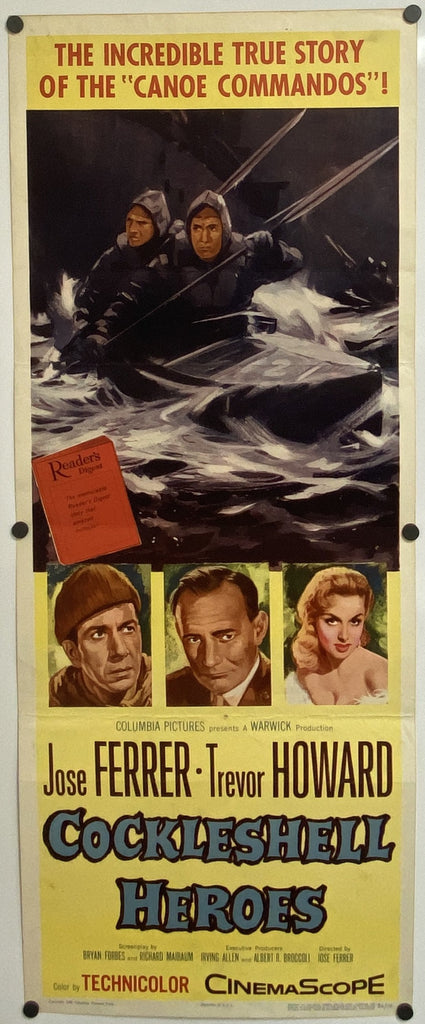 Cockleshell Heroes (1955) Original Vintage Movie Poster by Vintoz.com