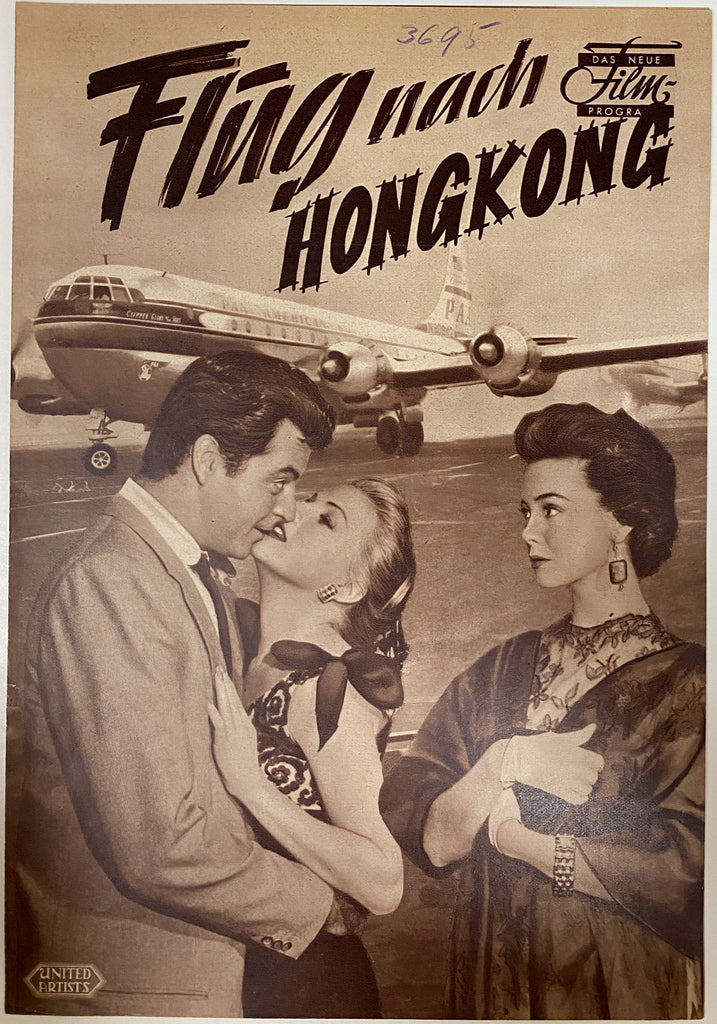 Flight to Hong Kong (1956) Original Vintage Movie Poster by Vintoz.com