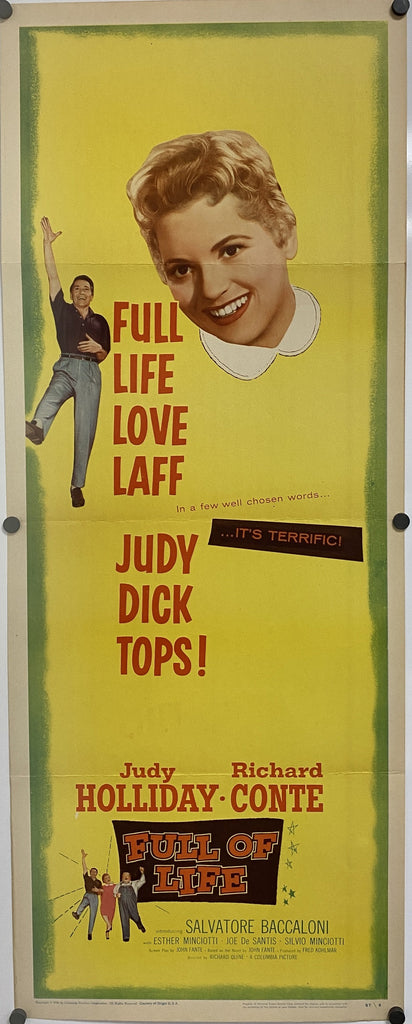 Full of Life (1956) Original Vintage Movie Poster by Vintoz.com