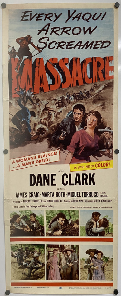 Massacre (1956) Original Vintage Movie Poster by Vintoz.com