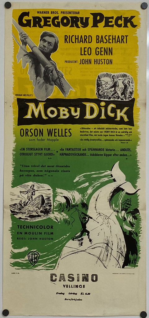 Moby Dick (1956) Original Vintage Movie Poster by Vintoz.com