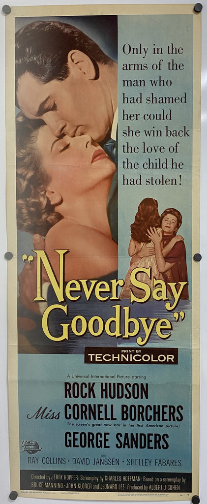 Never Say Good-Bye (1956) Original Vintage Movie Poster by Vintoz.com