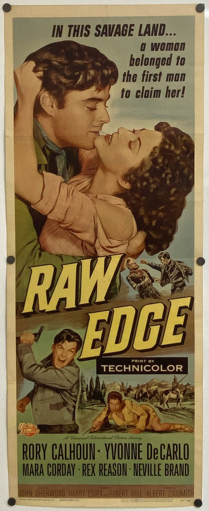 Raw Edge (1956) Original Vintage Movie Poster by Vintoz.com