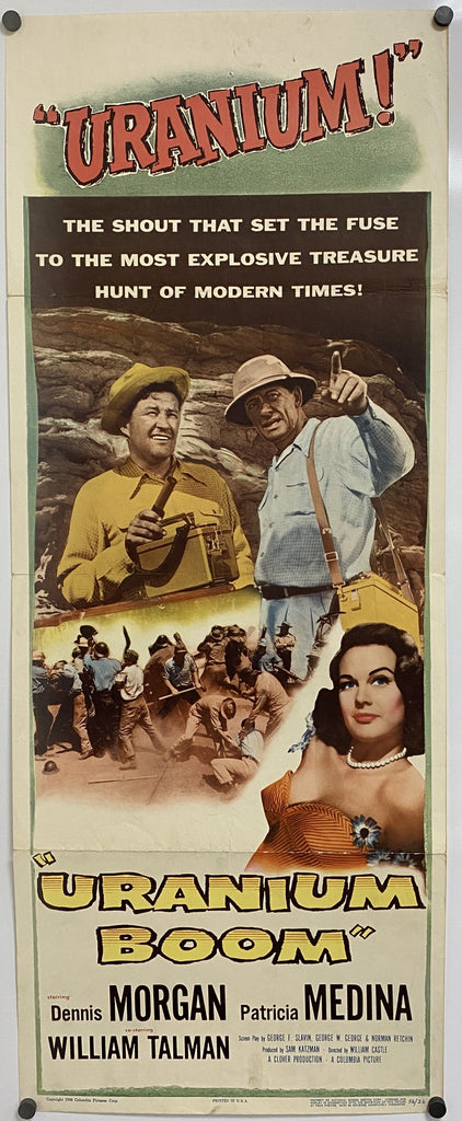 Uranium Boom (1956) Original Vintage Movie Poster by Vintoz.com
