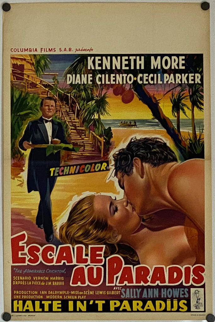 Admirable Crichton (1957) Original Vintage Movie Poster by Vintoz.com