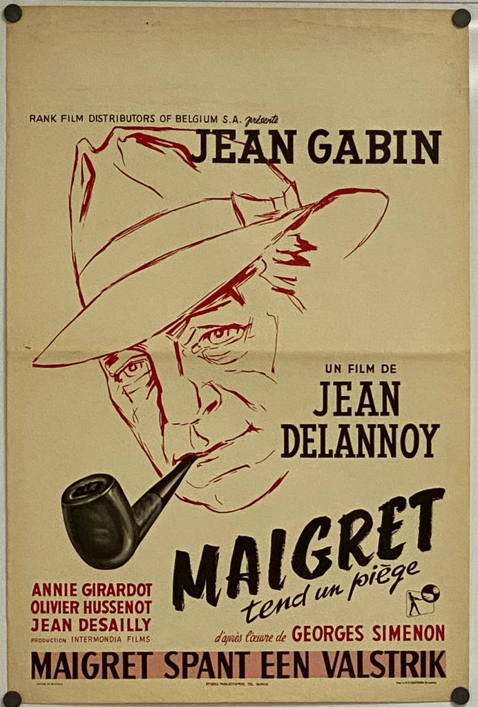 Inspector Maigret (1958) Original Vintage Movie Poster by Vintoz.com