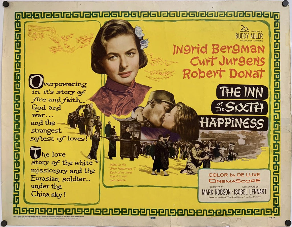 Inn of the Sixth Happiness (1959) Original Vintage Movie Poster by Vintoz.com