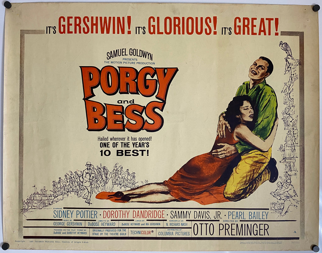 Porgy & Bess (1959) Original Vintage Movie Poster by Vintoz.com