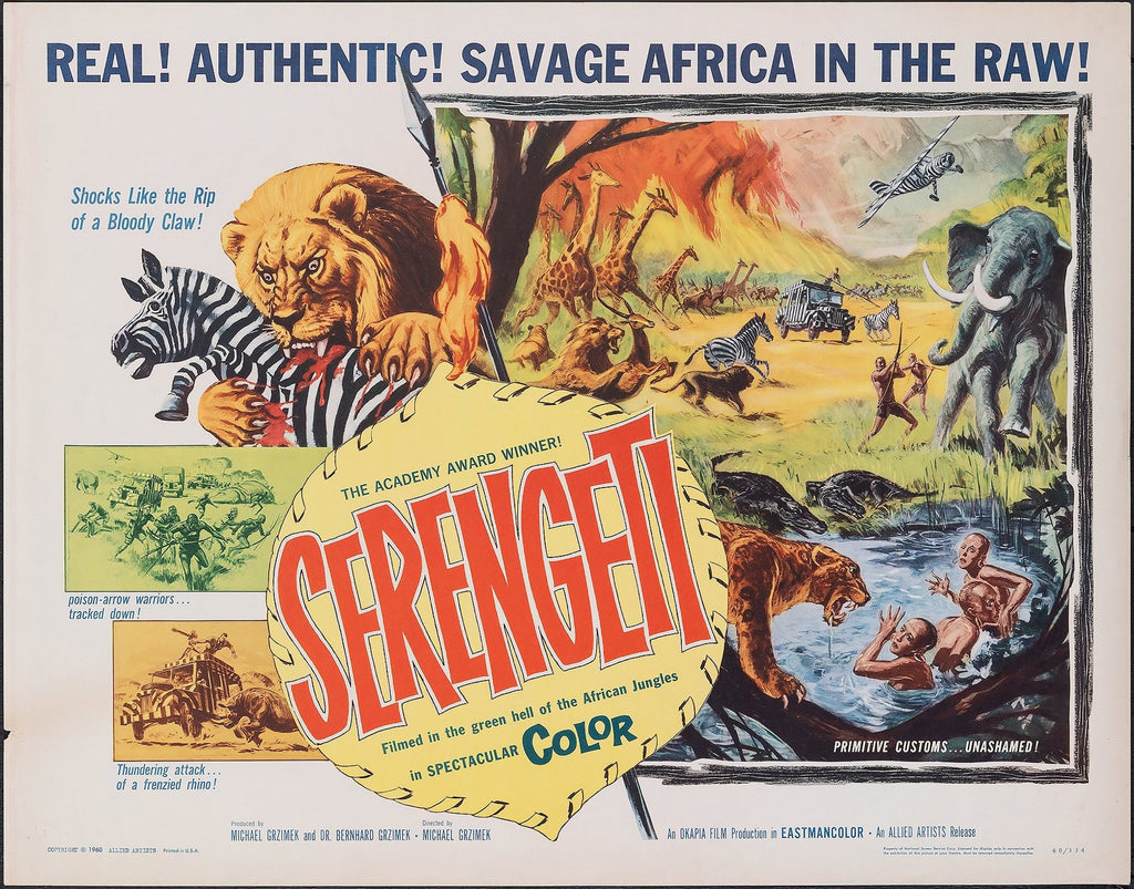 Serengeti (1959) Original Vintage Movie Poster by Vintoz.com
