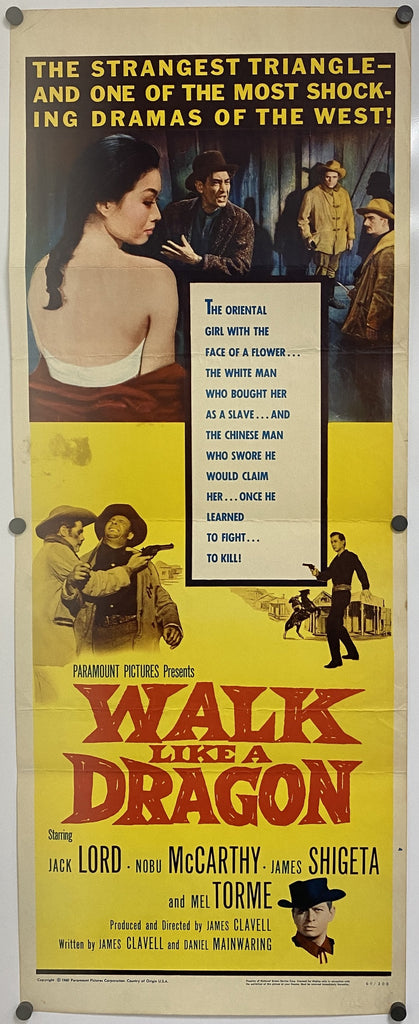 Walk Like a Dragon (1960) Original Vintage Movie Poster by Vintoz.com