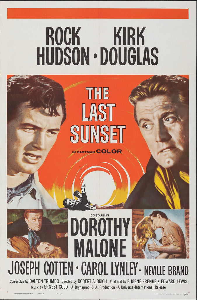 Last Sunset (1961) Original Vintage Movie Poster by Vintoz.com
