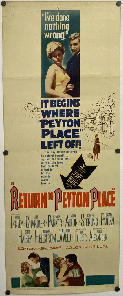 Return to Peyton Place (1961) Original Vintage Movie Poster by Vintoz.com
