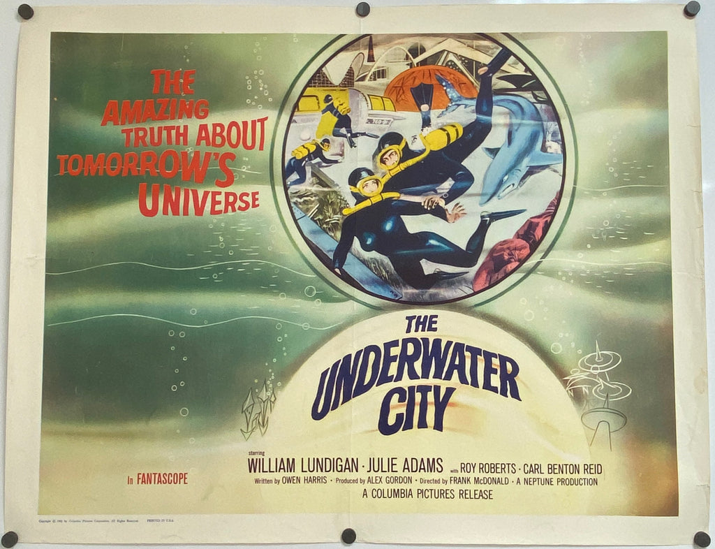 Underwater City (1962) Original Vintage Movie Poster by Vintoz.com