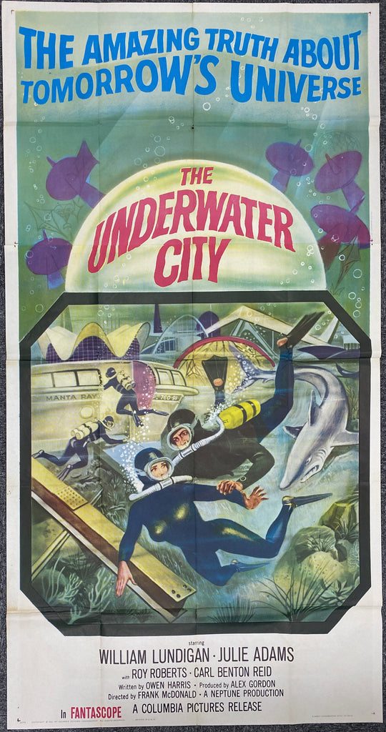 Underwater City (1962) Original Vintage Movie Poster by Vintoz.com