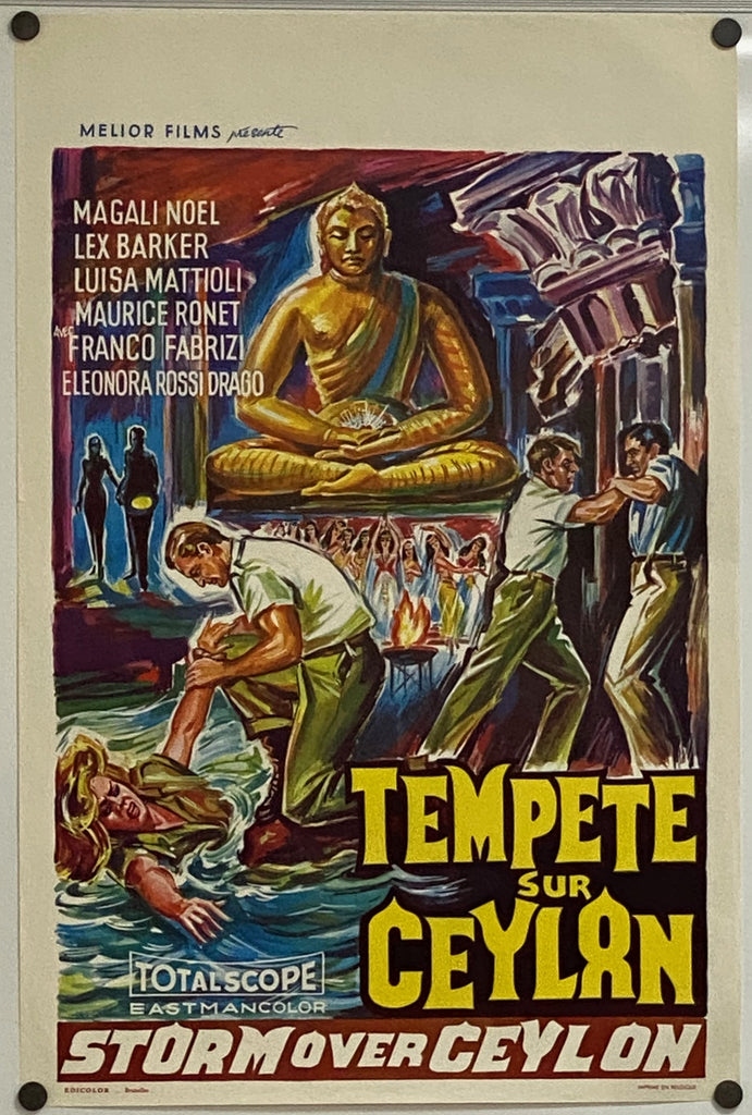 Storm over Ceylon (1963) Original Vintage Movie Poster by Vintoz.com