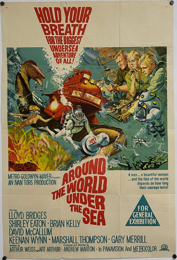 Around The World Under The Sea (1966) Original Vintage Movie Poster by Vintoz.com