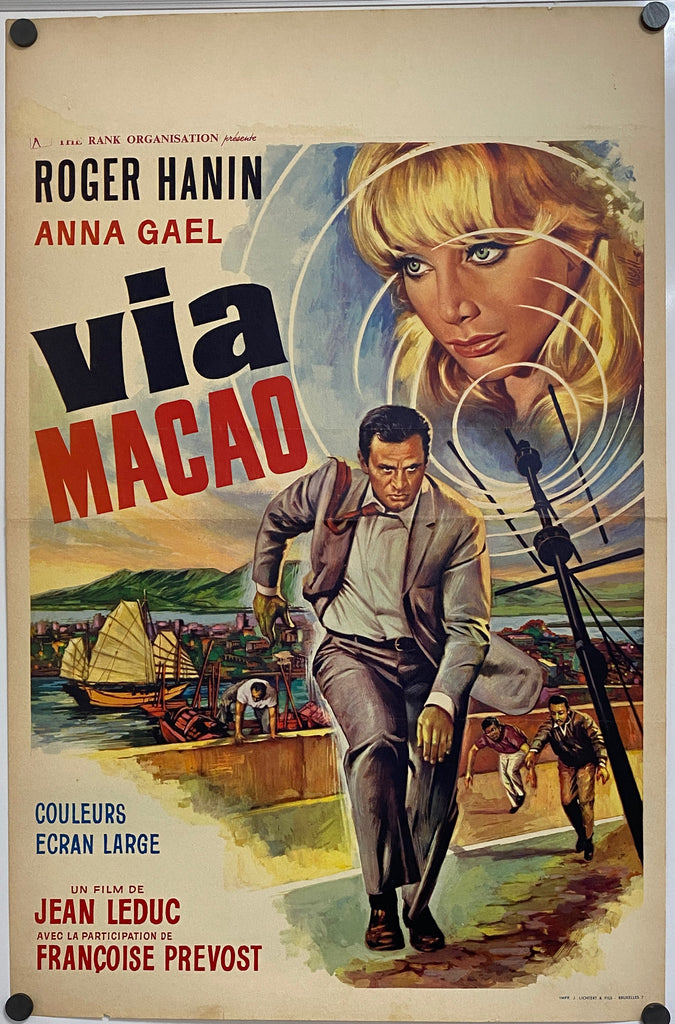 Via Macau (1966) Original Vintage Movie Poster by Vintoz.com