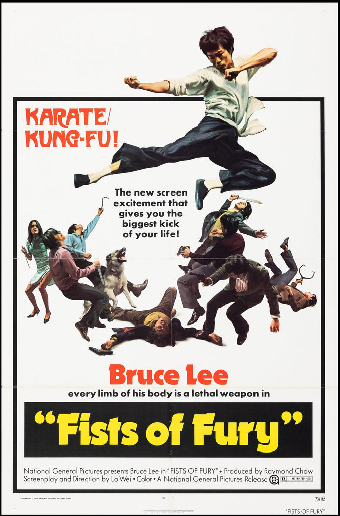 Big Boss, Fists of Fury (1972) Original Vintage Movie Poster by Vintoz.com