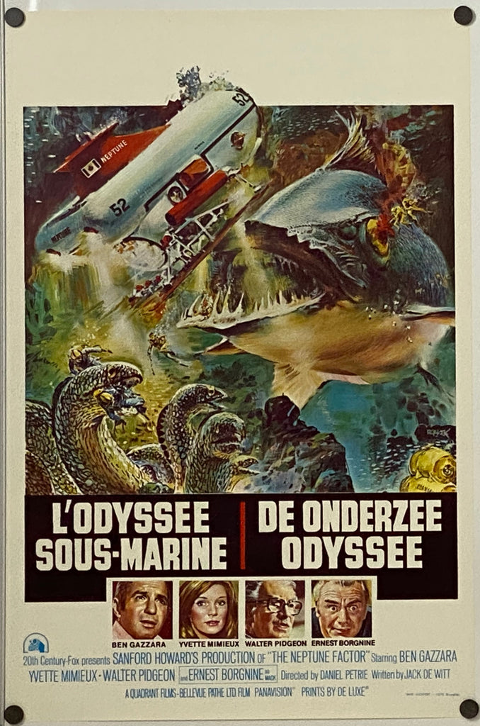 Neptune Factor (1973) Original Vintage Movie Poster by Vintoz.com