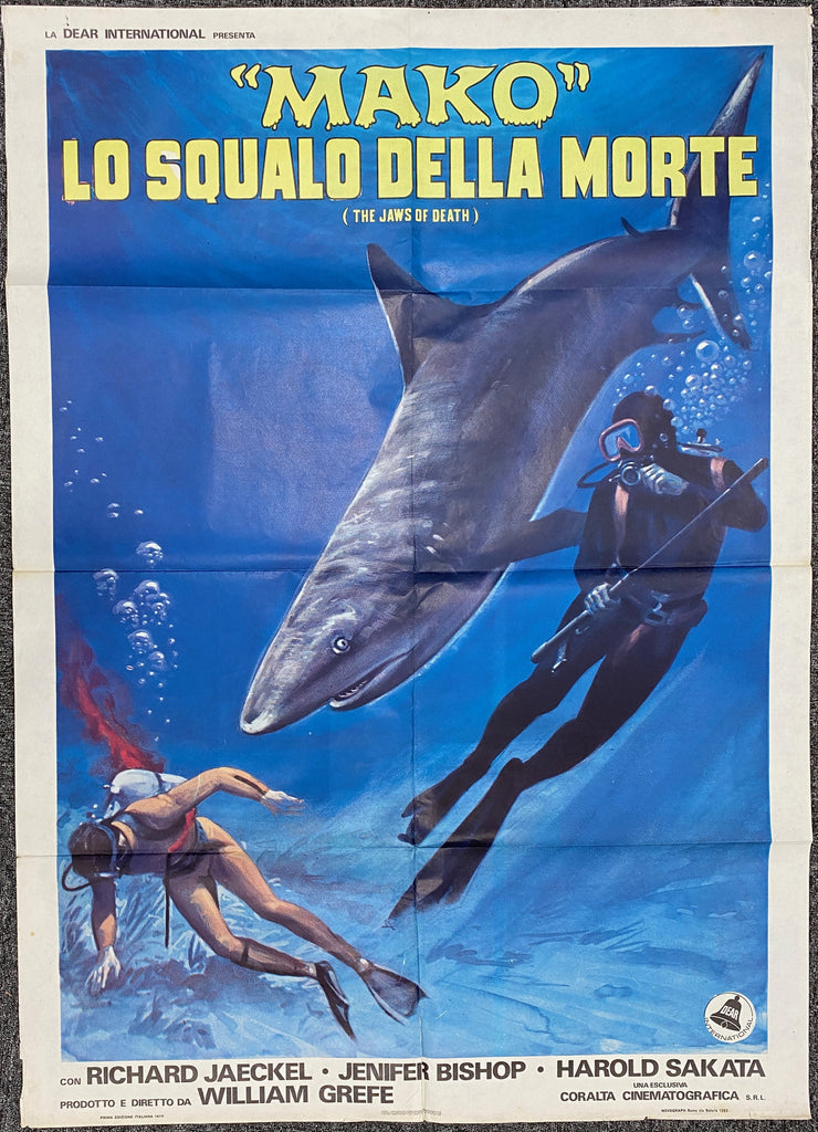 Mako: The Jaws of Death (1976) Original Vintage Movie Poster by Vintoz.com