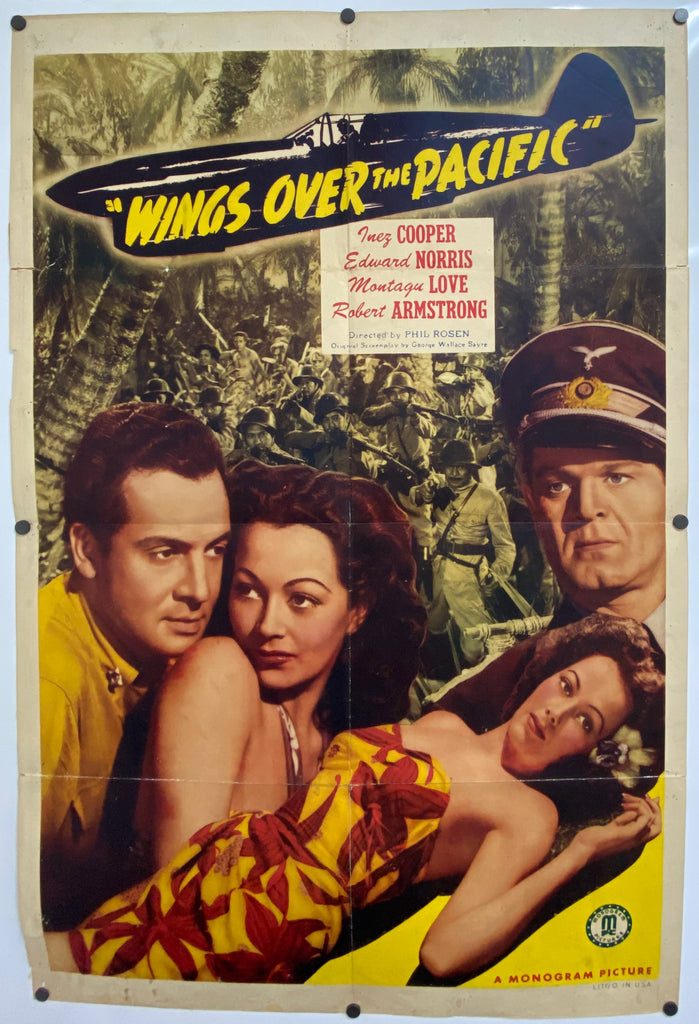 Wings Over the Pacific (1943) Original Vintage Movie Poster by Vintoz.com