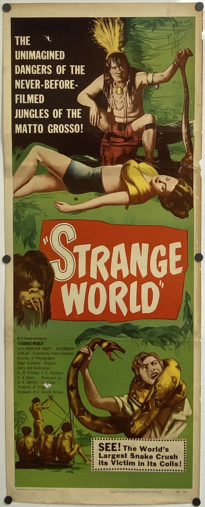 Strange World (1950) Original Vintage Movie Poster by Vintoz.com