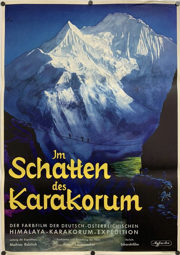 In the Shadow of the Karakorum (1955) Original Vintage Movie Poster by Vintoz.com