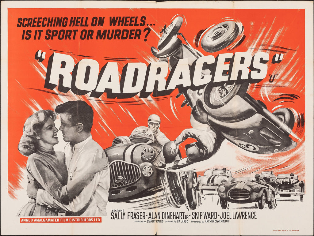 Roadracers (1959) Original Vintage Movie Poster by Vintoz.com