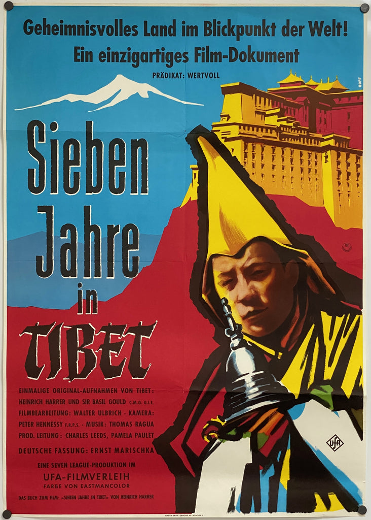 Seven Years in Tibet (1959) Original Vintage Movie Poster by Vintoz.com